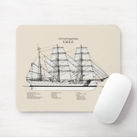 USCGC Eagle wix-327 - SBD Mousepad (Mit Mouse)