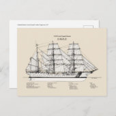 USCGC Eagle wix-327 - SBD Postkarte (Vorne/Hinten)