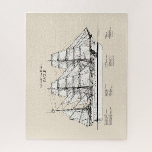 USCGC Eagle wix-327 - SBD Puzzle (Vertikal)