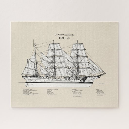USCGC Eagle wix-327 - SBD Puzzle (Horizontal)
