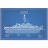 USCGC Eastwind Waggb-279 - ABD Aufkleber (Vorderseite)