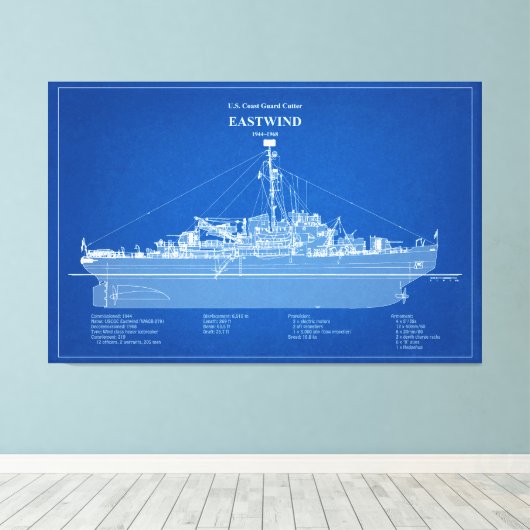 USCGC Eastwind Waggb-279 - ABD Leinwanddruck (Insitu (Holzboden))