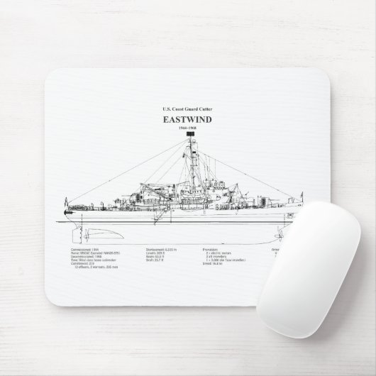 USCGC Eastwind Waggb-279 - BD Mousepad (Mit Mouse)