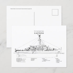 USCGC Eastwind Waggb-279 - BD Postkarte