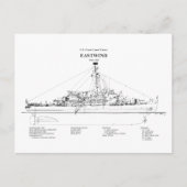USCGC Eastwind Waggb-279 - BD Postkarte (Vorderseite)