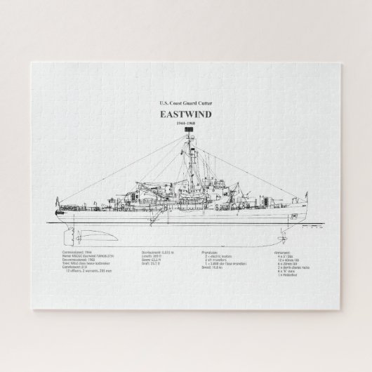 USCGC Eastwind Waggb-279 - BD Puzzle (Horizontal)