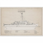 USCGC Eastwind Waggb-279 - SBD Aufkleber (Vorderseite)
