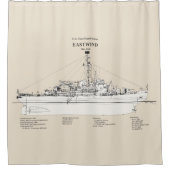 USCGC Eastwind Waggb-279 - SBD Duschvorhang (Vorderseite)