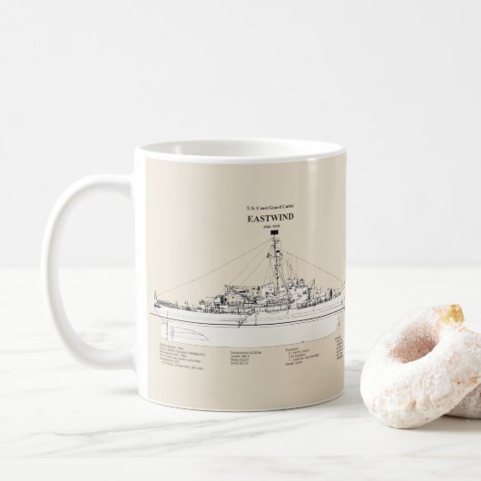 USCGC Eastwind Waggb-279 - SBD Kaffeetasse (Mit Donut)