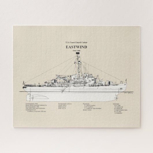 USCGC Eastwind Waggb-279 - SBD Puzzle (Horizontal)
