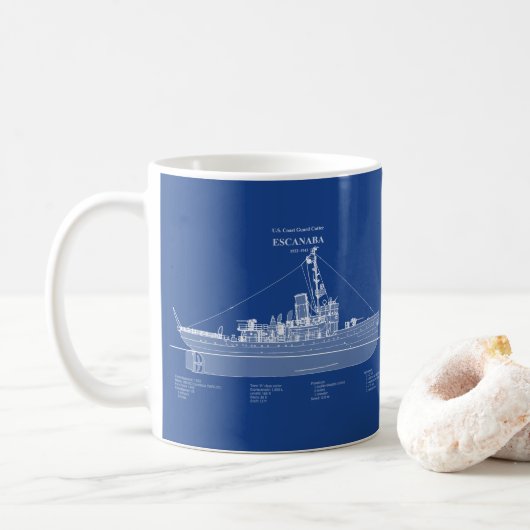 USCGC Escanaba wpc-77 - ABD Kaffeetasse (Mit Donut)