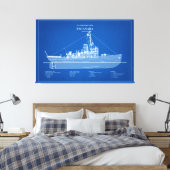 USCGC Escanaba wpc-77 - ABD Leinwanddruck (Insitu (Schlafzimmer))