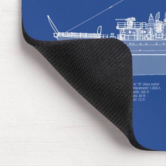 USCGC Escanaba wpc-77 - ABD Mousepad (Ecke)