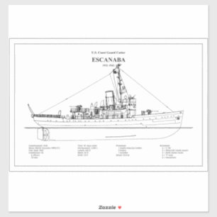 USCGC Escanaba wpc-77 - BD Aufkleber