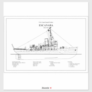 USCGC Escanaba wpc-77 - BD Aufkleber