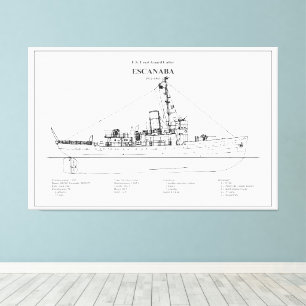 USCGC Escanaba wpc-77 - BD Leinwanddruck