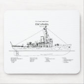 USCGC Escanaba wpc-77 - BD Mousepad (Vorne)
