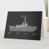 USCGC Escanaba wpc-77 - PD Dankeskarte (Vorderseite)