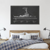 USCGC Escanaba wpc-77 - PD Leinwanddruck (Insitu (Schlafzimmer))