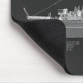 USCGC Escanaba wpc-77 - PD Mousepad (Ecke)