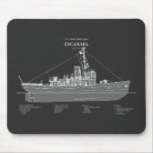 USCGC Escanaba wpc-77 - PD Mousepad (Vorne)
