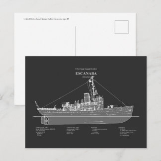 USCGC Escanaba wpc-77 - PD Postkarte