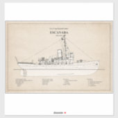 USCGC Escanaba wpc-77 - SBD Aufkleber (Blatt)