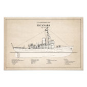 USCGC Escanaba wpc-77 - SBD Fotodruck (Vorne)