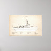 USCGC Escanaba wpc-77 - SBD Leinwanddruck (Vorderseite)