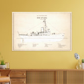 USCGC Escanaba wpc-77 - SBD Leinwanddruck (Insitu (Wohnzimmer))