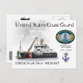 USCGC Frank Gezeichnet WLM-557 Buoy Tender Postkarte (Vorne/Hinten)