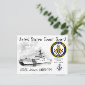 USCGC JAMES WMSL-754 CUTTER POSTKARTE (Stehend Vorderseite)