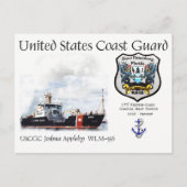 USCGC Joshua Appleby WLM-556 Coastal Buoy Tender Postkarte (Vorderseite)