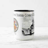 USCGC KETTE WHEC-718 CUTTER ZWEIFARBIGE TASSE (Mittel)