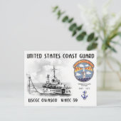 USCGC OWASCO WHEC-39 CUTTER POSTKARTE (Stehend Vorderseite)