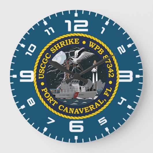 USCGC Shrike WPB 87342 T - Shirt Große Wanduhr (Vorderseite)