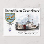 USCGC Taney WHEC-37 hoher Ausdauer-Schneider Postkarte (Vorderseite)