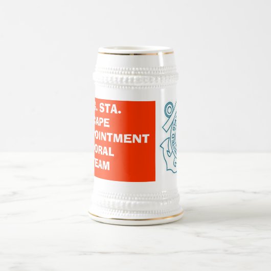 USCGshield, MORAL C.G. STA.CAPE DISAPPOINTMENT… Bierglas (Mittel)