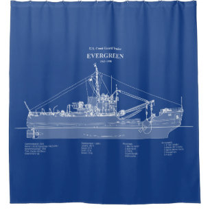 USCGT Evergreen wlb-295 - ABD Duschvorhang
