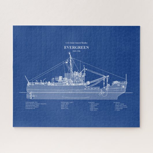 USCGT Evergreen wlb-295 - ABD Puzzle (Horizontal)
