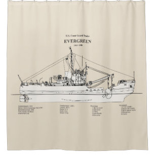 USCGT Evergreen wlb-295 - SBD Duschvorhang