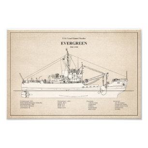 USCGT Evergreen wlb-295 - SBD Fotodruck