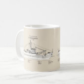 USCGT Evergreen wlb-295 - SBD Kaffeetasse (Vorderseite Links)