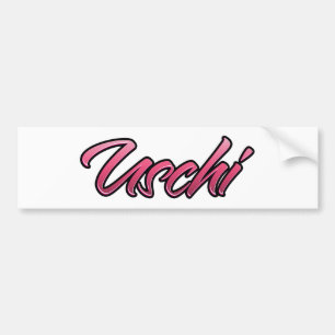 Uschi verblasst pink Aufkleber Sticker Autoaufkleber