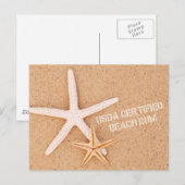 USDA Certified Beach Bum Postkarte (Vorne/Hinten)