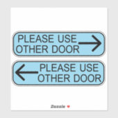 use other door sign aufkleber (Blatt)
