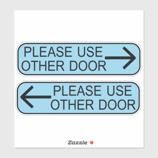 use other door sign aufkleber (Blatt)