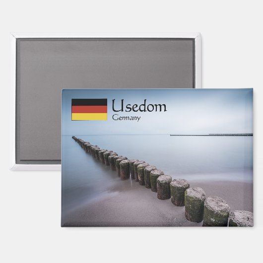 Usedom Deutschland Magnet (Vorderseite/Rückseite)