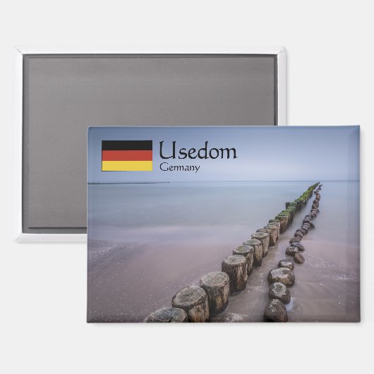 Usedom Deutschland Magnet (Vorderseite/Rückseite)