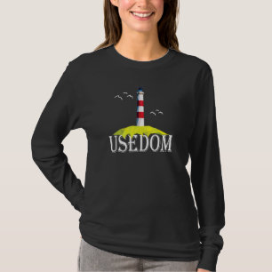 Usedom Island Lighthouse Baltic Sea Seagull T-Shirt